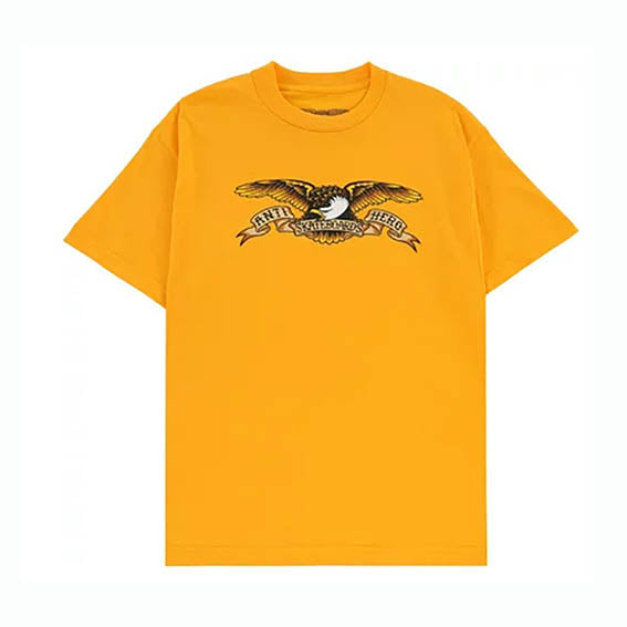 Camiseta Antihero basic eagle gold black
