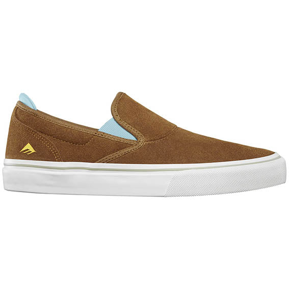 Emerica Wino G6 slip on brown blue