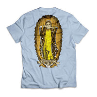 Camiseta Hard Luck Lady G Gold light blue