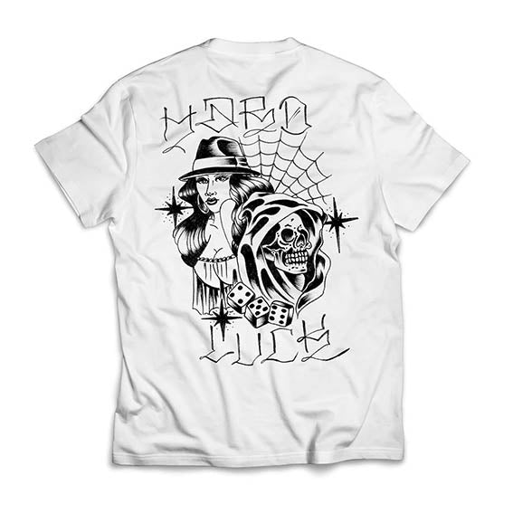 Camiseta Hard Luck Bela Muerte white