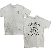 Camiseta Hard luck og logo grey