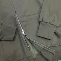 Sudadera capucha cremallera Logo bordada army