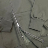 Sudadera capucha cremallera Logo bordada army