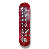 Tabla Paradis Splatter logo blood white 8"