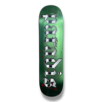 Tabla Paradis Splatter logo emerald 8"