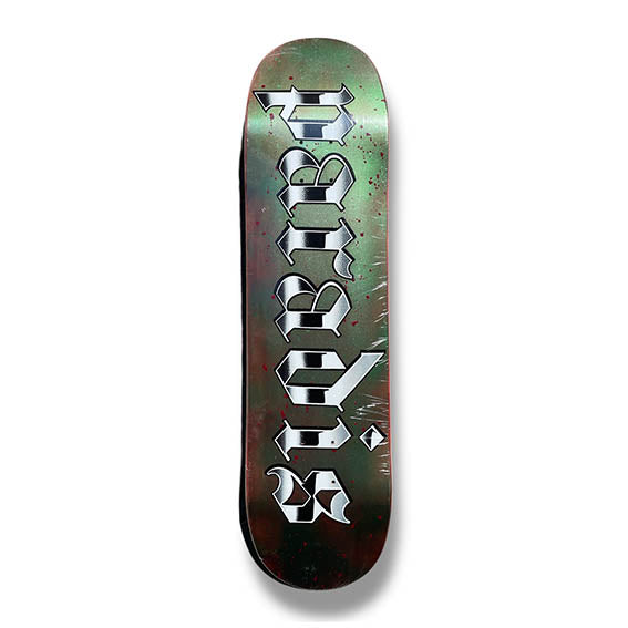 Tabla Paradis Splatter logo Emerald Blood 8"