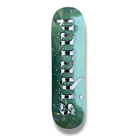 Tabla Paradis Splatter logo emerald bone 8.3"
