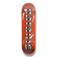Tabla Paradis Splatter logo orange 8.2"