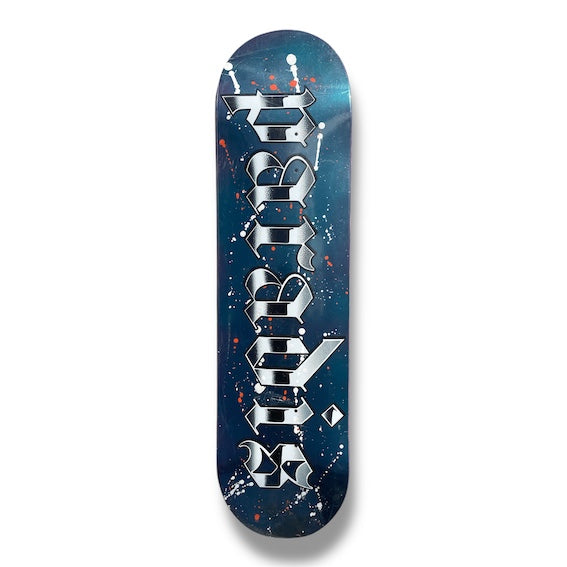 Tabla Paradis Splatter logo Metal blue 8.1"