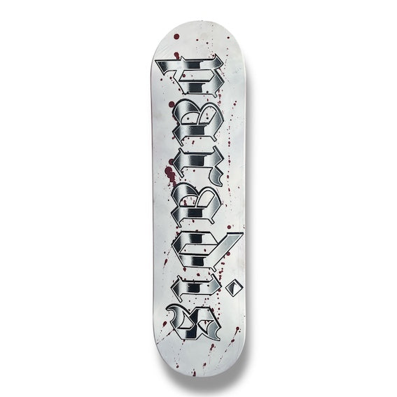 Tabla Paradis Splatter logo bloody snow 8"