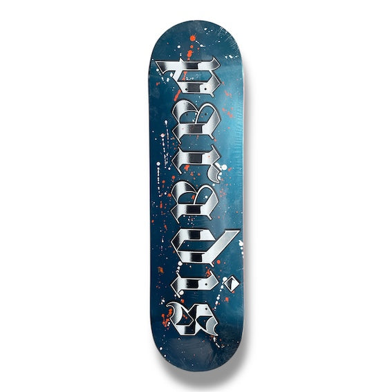 Tabla Paradis Splatter logo metallic blue 8.2"