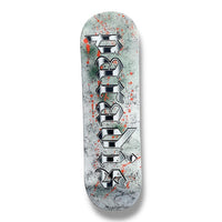 Tabla Paradis Splatter logo white marble 9"