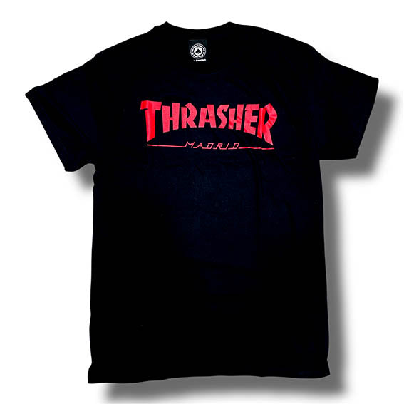 Camiseta Thrasher Madrid Mag logo black