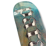 Tabla Paradis Splatter Blue orange drops 8.2" **PREMIUM BBS**