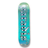 Tabla Paradis Splatter Cyan orange drops 8" **PREMIUM BBS**