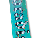 Tabla Paradis Splatter Cyan orange drops 8" **PREMIUM BBS**