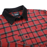Theoris Cascadia Cord collar flannel brick