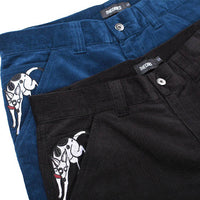 Pantalones Theoris Piano Trap carpintero pana dark blue