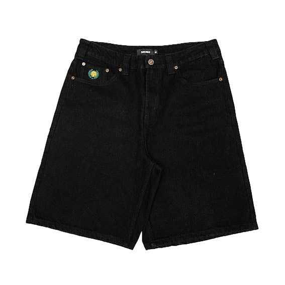 Bermudas Theoris Plaza denim shorts washed black