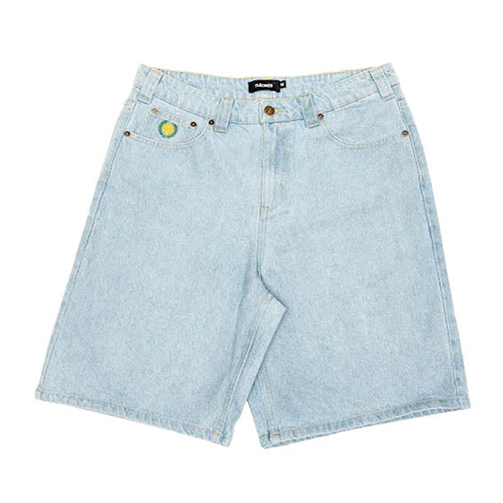 Bermudas Theoris Plaza denim shorts light wash blue