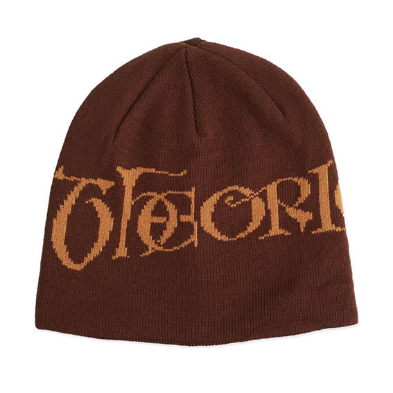 Theoris Secretum Jaquard Knit beanie burnt orange