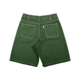 Bermudas Theoris Plaza denim shorts hunter green