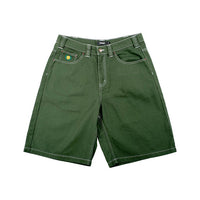 Bermudas Theoris Plaza denim shorts hunter green