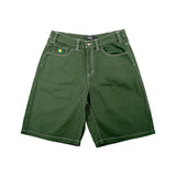 Bermudas Theoris Plaza denim shorts hunter green