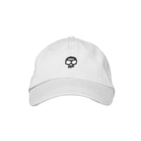 Zero single skull dad hat white