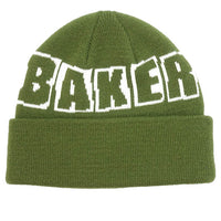 Baker Brand Logo Dark Green Beanie