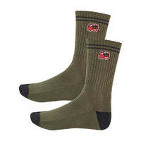 Calcetines Spitfire Eternal Fill bordado olive