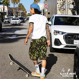 Cookman Chef Short Pants - Tribal camo olive