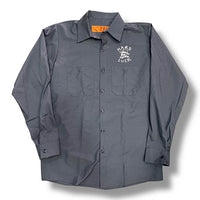 Camisa Hard luck og logo long sleeve dark grey