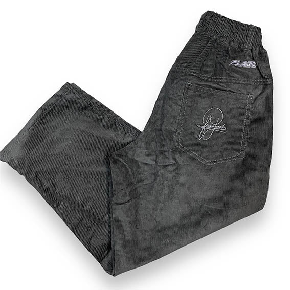 Pantalones Plags Franco Paredes pana gris oscuro