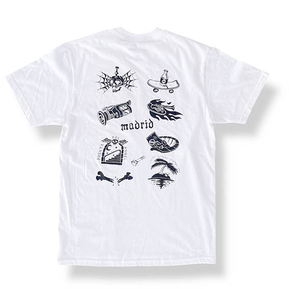 Camiseta Paradis Torn logo white