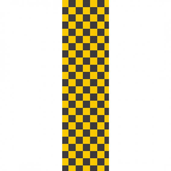 Pliego de lija cuadros amarillo y negro 9"