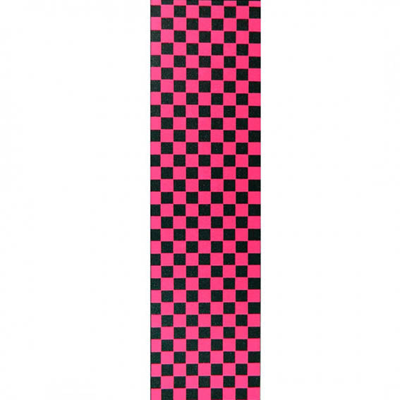 Pliego de lija cuadros rosa y negro 9"