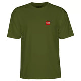Camiseta Powell Peralta Hill Bulldog army green