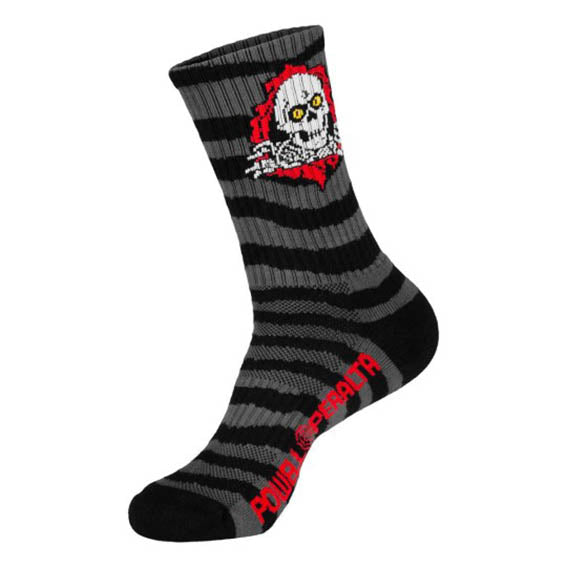 Calcetines Powell Peralta Ripper Stripes Charcoal/Black