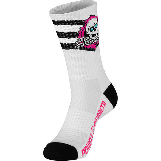 Calcetines Powell Peralta Ripper Stripes Pink/Black/White