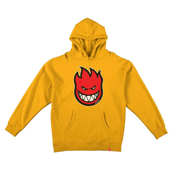 Sudadera capucha Spitfire Bighead fill gold red