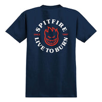 Camiseta Spitfire Live to Burn navy