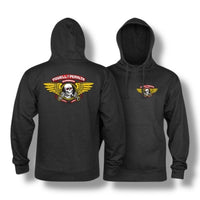 Sudadera capucha Powell Winged ripper gris jaspeado oscuro