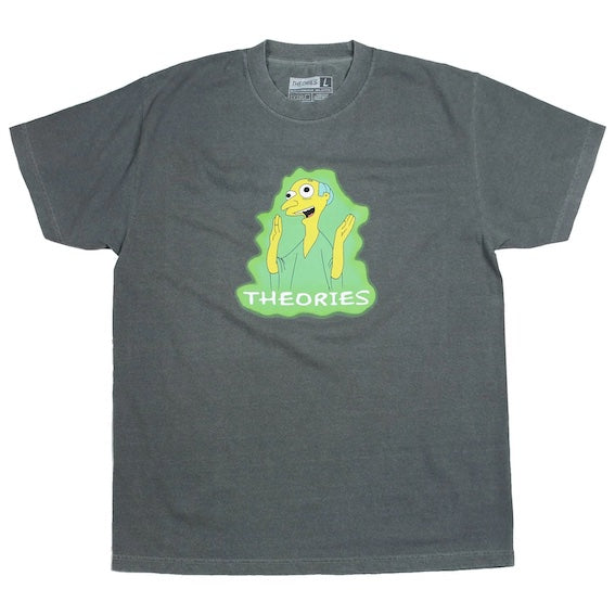 Camiseta Theoris Healthy green glow washed black