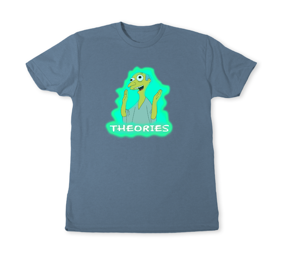 Camiseta Theoris Healthy green glow washed navy