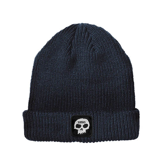 Gorro de lana Zero Skull patch navy