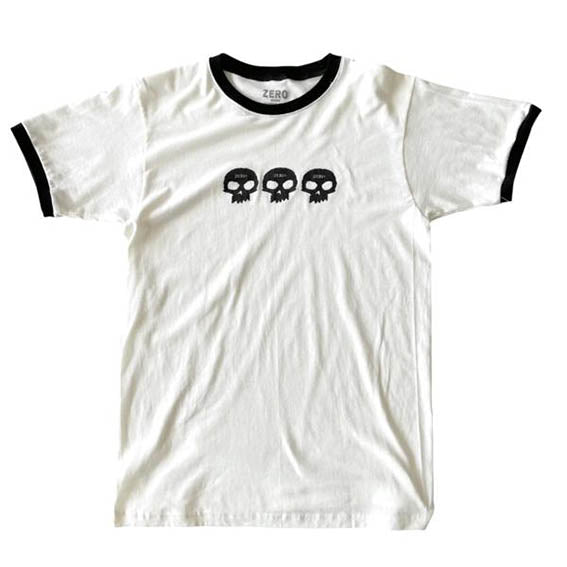 Camiseta Zero 3 Skull ringer tee