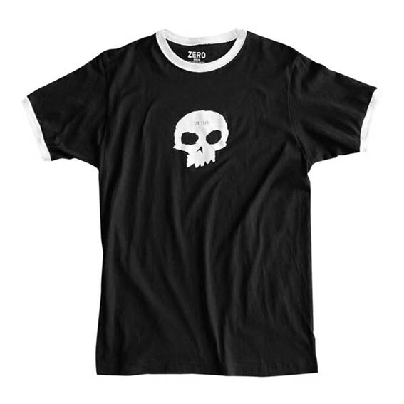 Camiseta Zero Single skull ringer tee