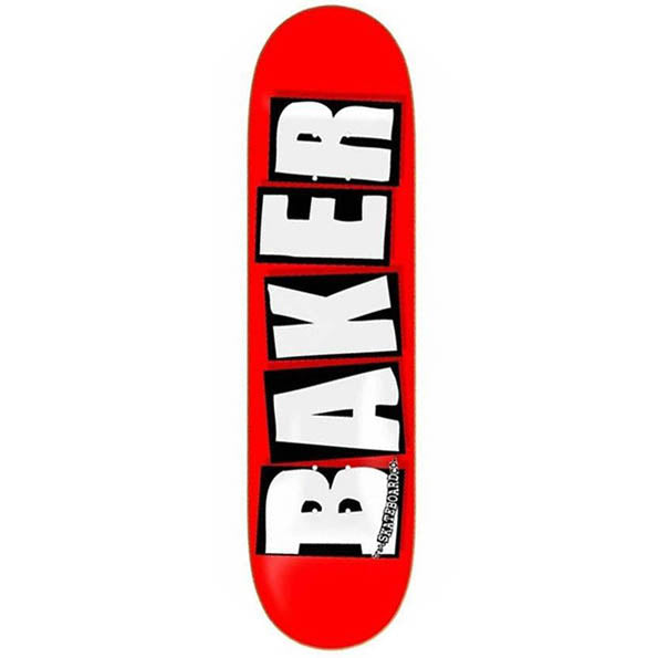 Tabla Baker Brand logo red white (varias medidas)