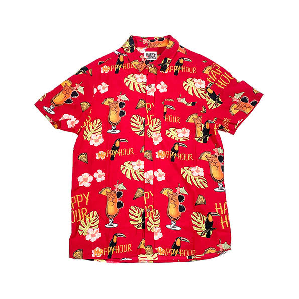 Happy hour Tiki red shirt